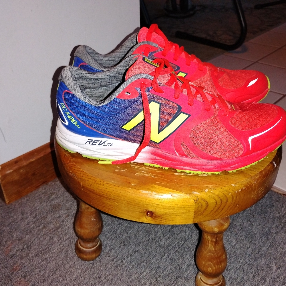 New Balance Red and Blue Athletic Sneakers RevLite